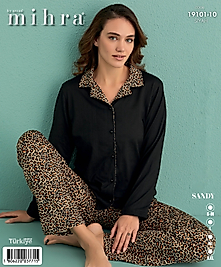 mihra sandy düğmeli pijama takımı