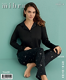 mihra sandy düğmeli pijama takımı
