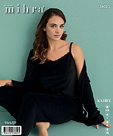 MİHRA KADİFE 3LÜ PİJAMA TAKIMI