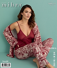 Bordo Termal Gecelik